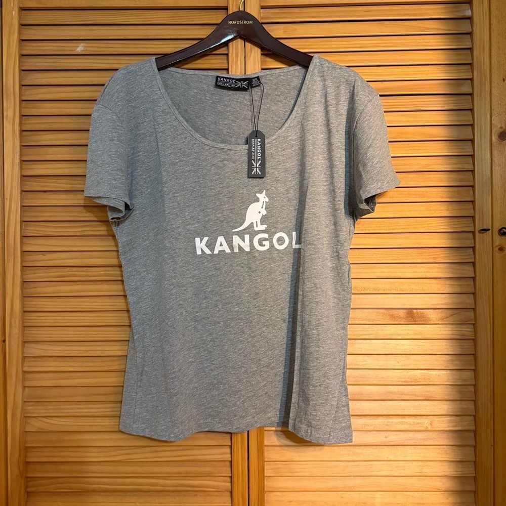 Kangol NWT Women's Gray Short Sleeve Tee size medium